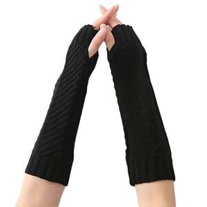 ‎FINGERLESS BRAIDED GLOVES
